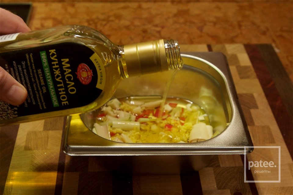 Кальмары, креветки и гребешки с рисовой лапшой - Шаг 11