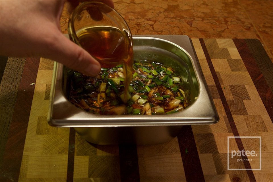 Кальмары, креветки и гребешки с рисовой лапшой - Шаг 13