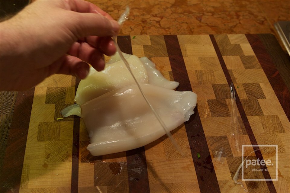 Кальмары, креветки и гребешки с рисовой лапшой - Шаг 14