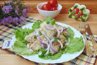 Минтай жареный