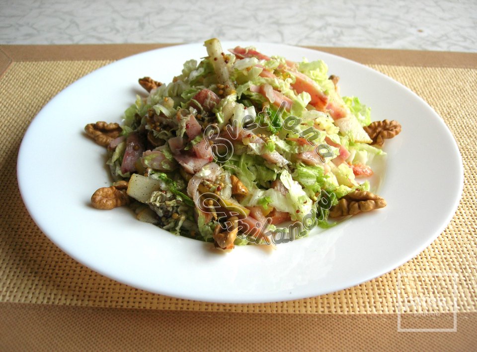 САЛАТ «КРАСОТКА» без майонеза на Новогодний Стол - Шаг 1