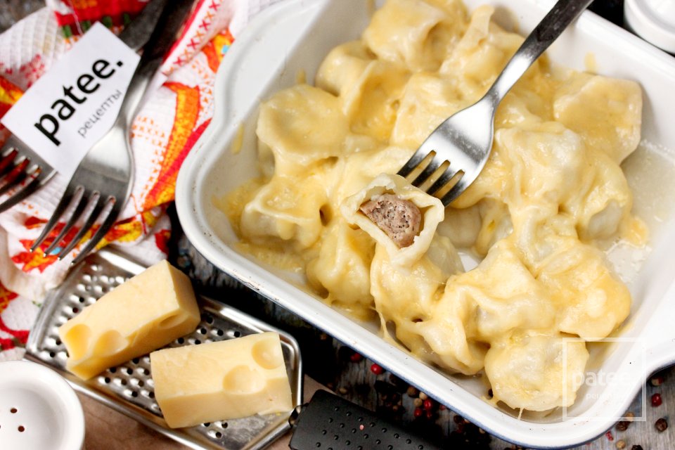 Пельмени под сыром в духовке - Шаг 19