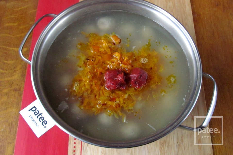 Щи с квашеной капустой и фрикадельками - Шаг 15