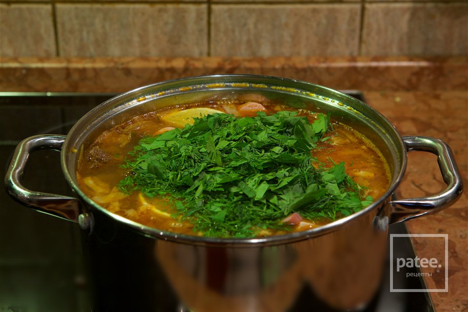 Фермерская мясная солянка - Шаг 24