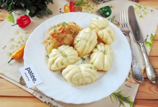 Штрули с овощным рагу