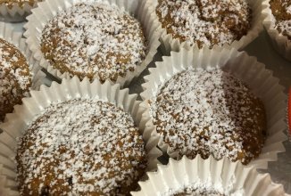 Кексики с яблоком и корицей