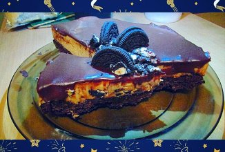 Чизкейк с арахисовой пастой и орео