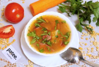 Гороховый суп с охотничьими колбасками