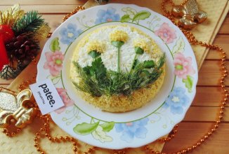 Салат из сардины с яйцами