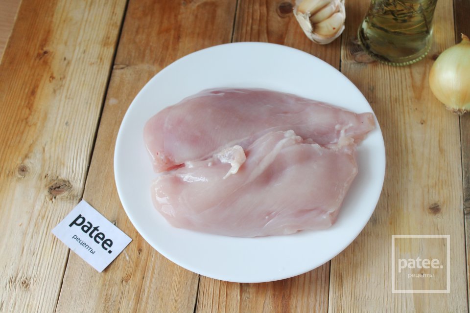 Куриные грудки с плавленным сыром и красной фасолью - Шаг 2