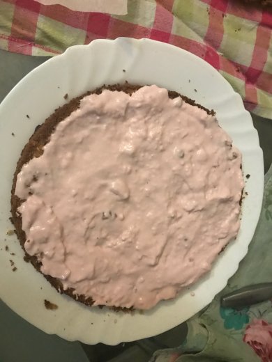 Торт с шифоновым бисквитом и с вкуснейшим йогуртовым кремом ❤️ - Шаг 15