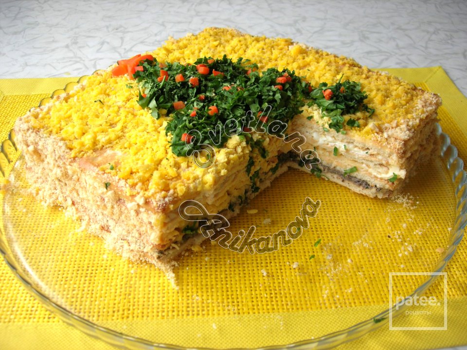 Закусочный ТОРТ «ЗАСТОЛЬНЫЙ». Идеальная Закуска на Новогодний стол! - Шаг 1