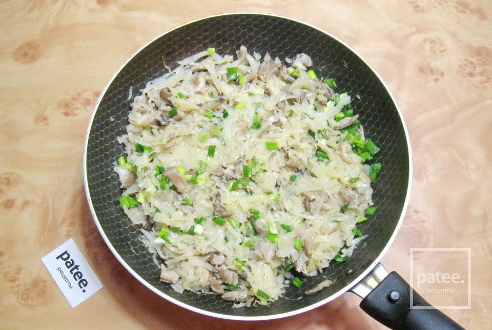 Калач с капустой и грибами - Шаг 5