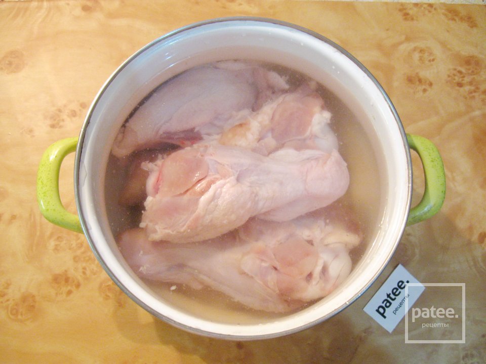 Заливное из индейки с грибами - Шаг 3