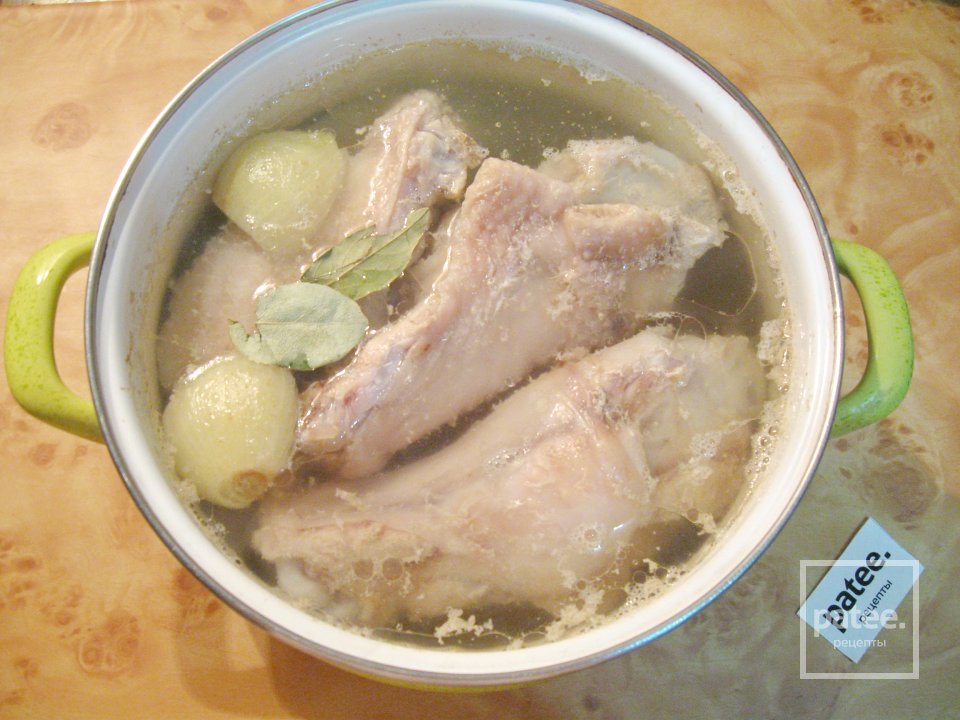 Заливное из индейки с грибами - Шаг 5