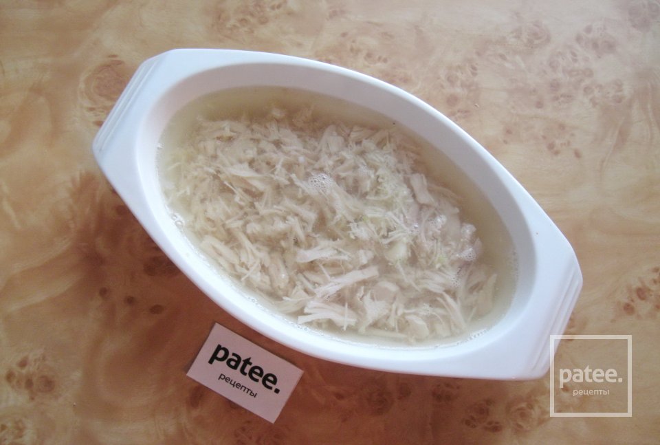 Заливное из индейки с грибами - Шаг 11