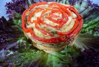 Куриная грудка запечённая с овощами "Роза чайная"