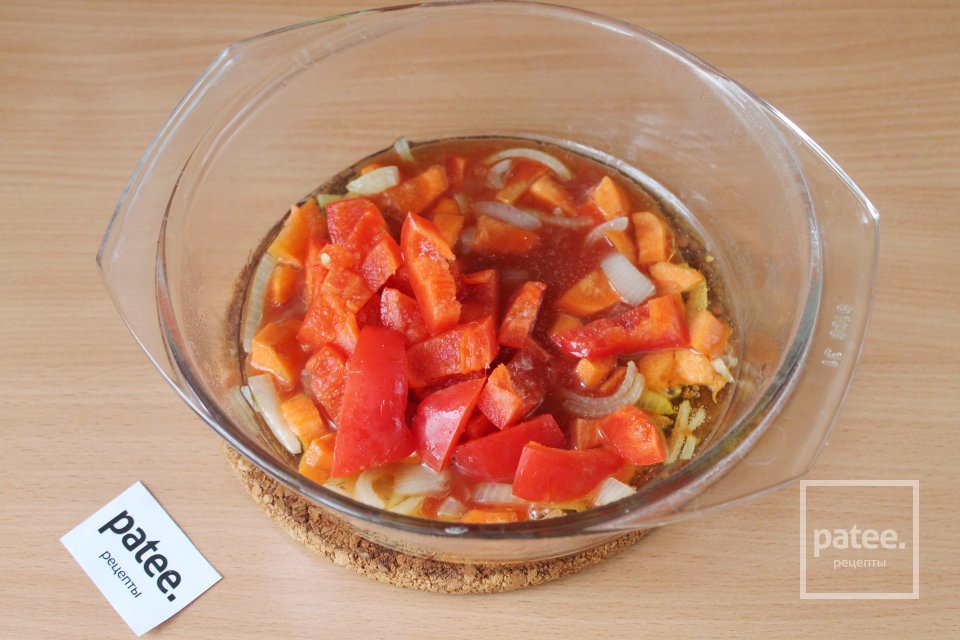 Путассу тушенная с овощами - Шаг 9