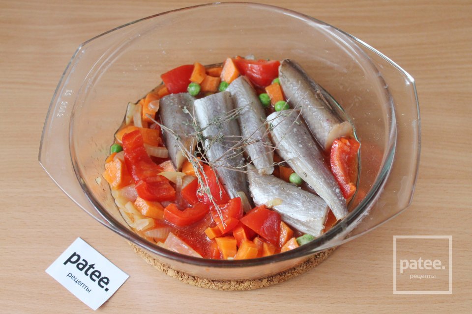 Путассу тушенная с овощами - Шаг 13