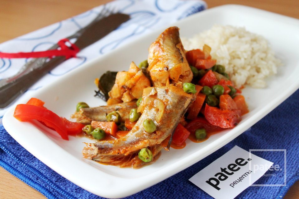 Путассу тушенная с овощами - Шаг 16