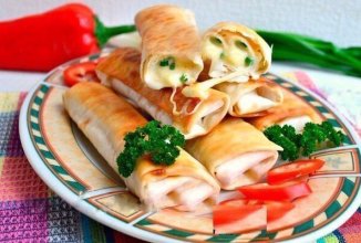 Жаренные рулеты из лаваша