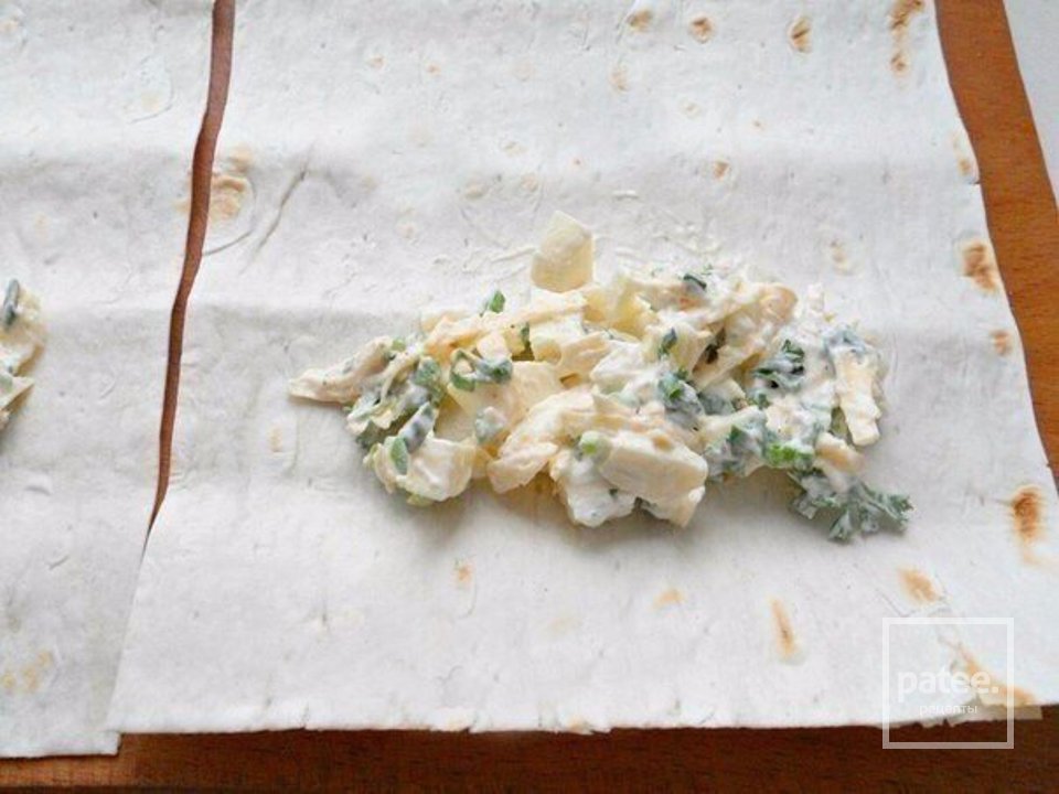 Жаренные рулеты из лаваша - Шаг 3