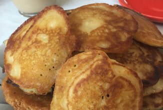 Оладушки без яиц и молока