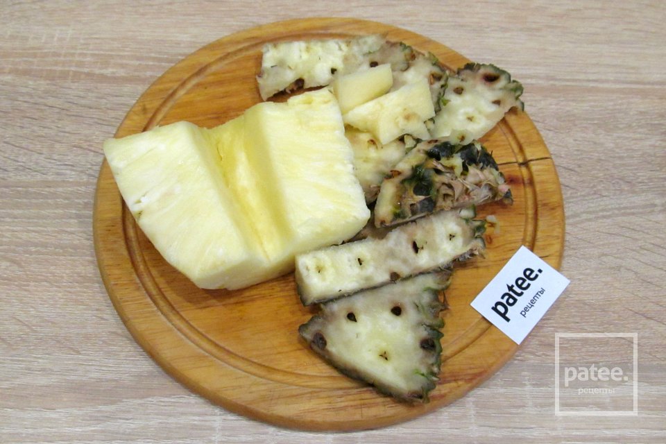 Салат с ананасом и ветчиной - Шаг 2