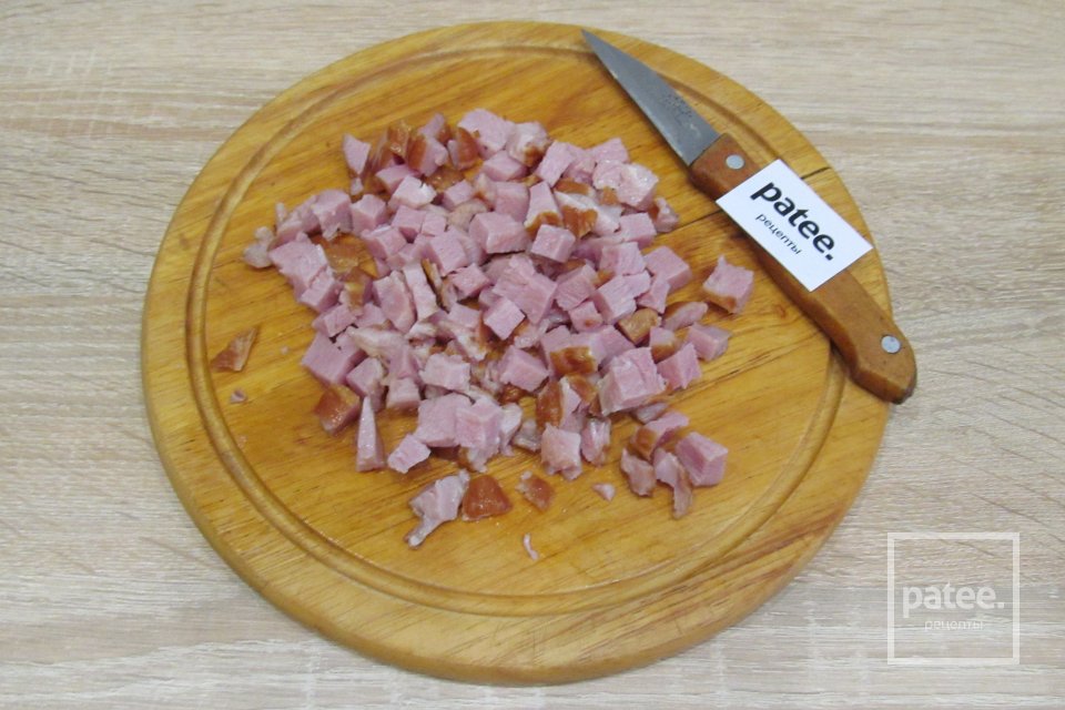 Салат с ананасом и ветчиной - Шаг 4