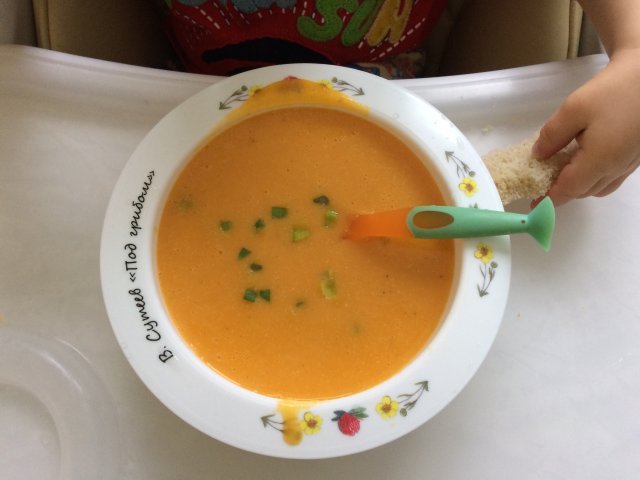 Детский тыквенный суп в мультиварке