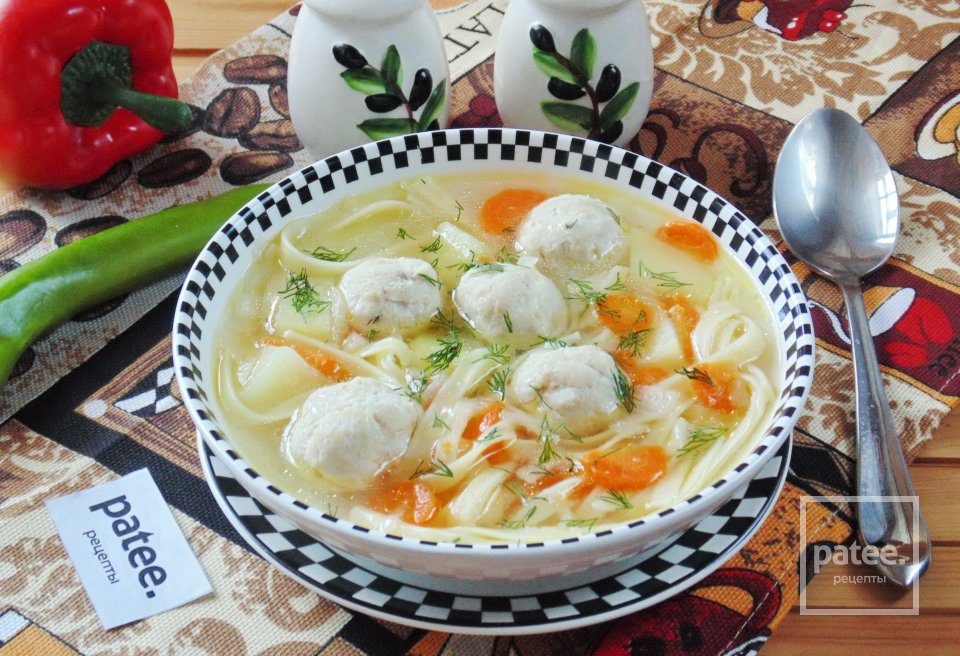 Суп с фрикадельками и лапшой - Шаг 11