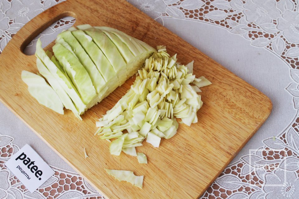 Заливной пирог с капустой и мясным фаршем - Шаг 8