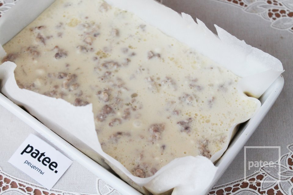 Заливной пирог с капустой и мясным фаршем - Шаг 16