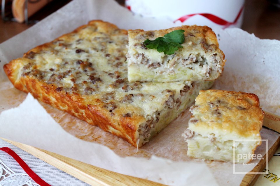 заливной пирог с капустой калорийность