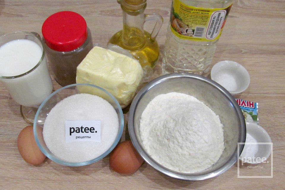 Шоколадный торт с вишней и маскарпоне - Шаг 1