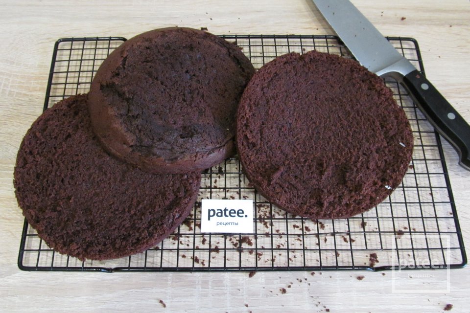 Шоколадный торт с вишней и маскарпоне - Шаг 22