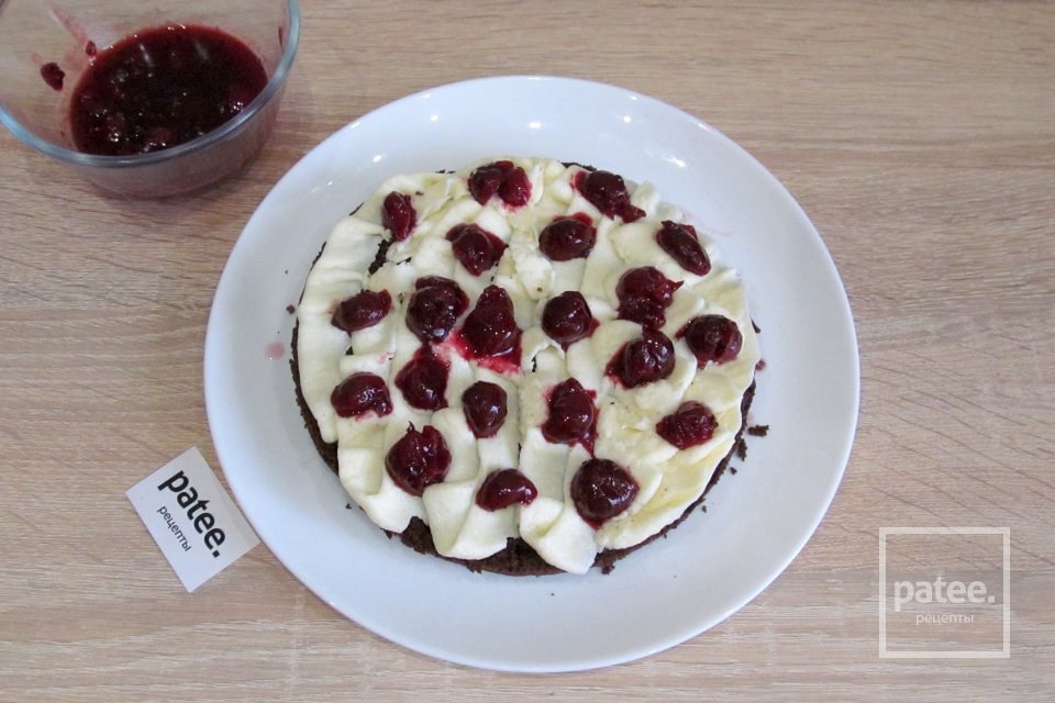 Шоколадный торт с вишней и маскарпоне - Шаг 25