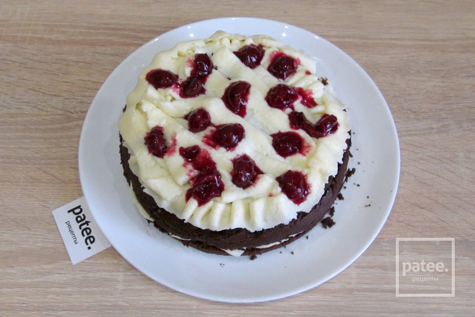 Шоколадный торт с вишней и маскарпоне - Шаг 26