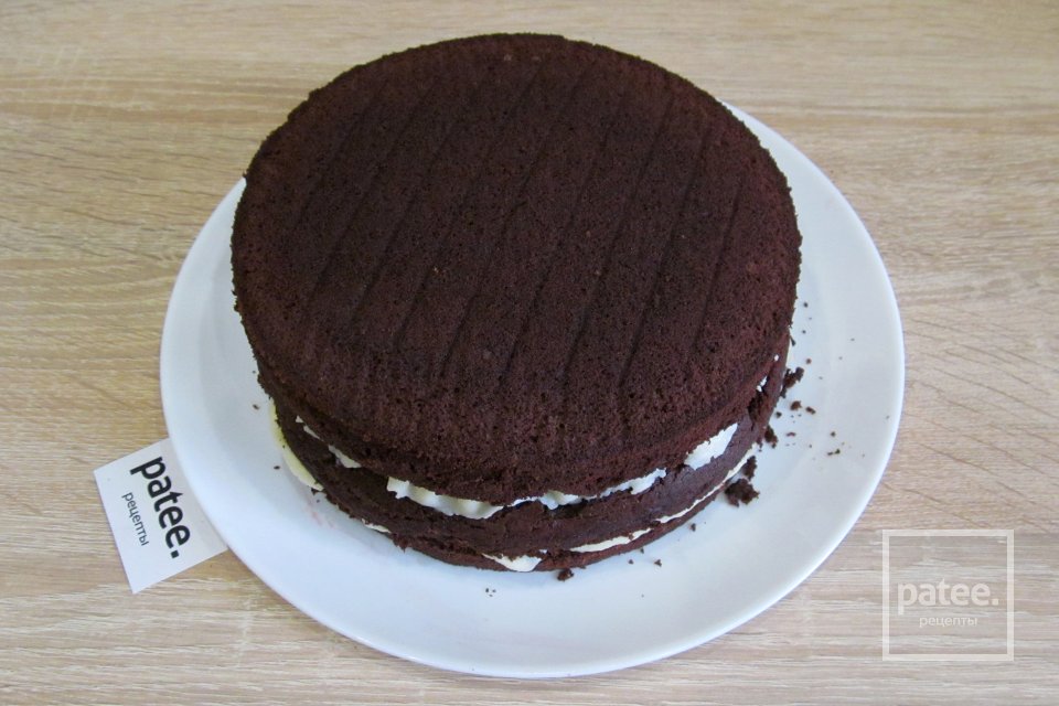 Шоколадный торт с вишней и маскарпоне - Шаг 27