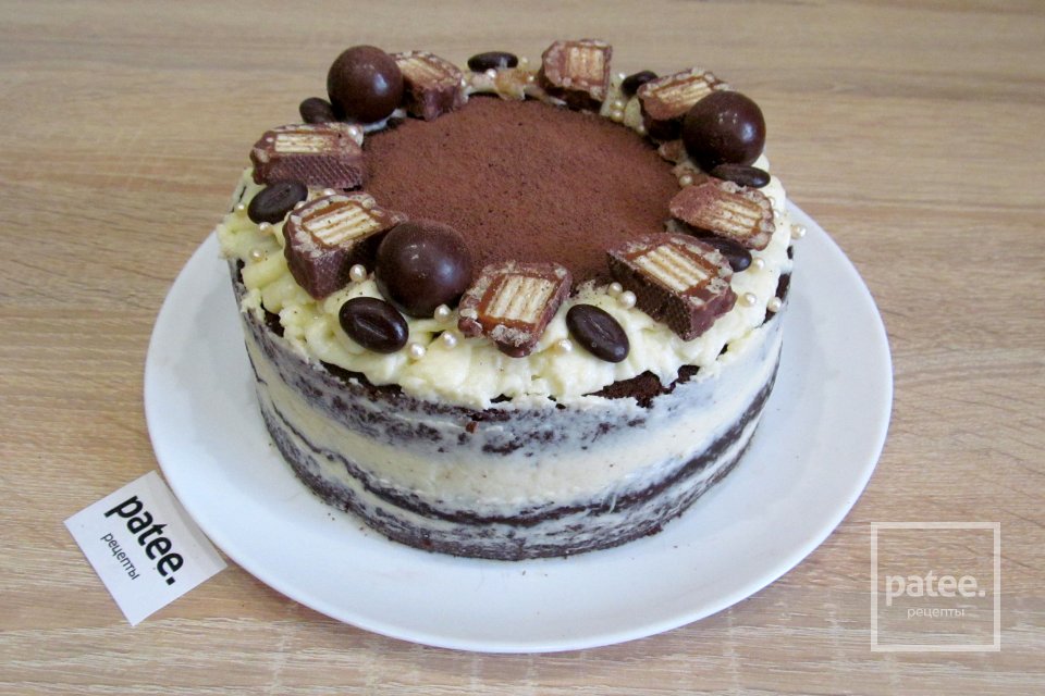 Шоколадный торт с вишней и маскарпоне - Шаг 29