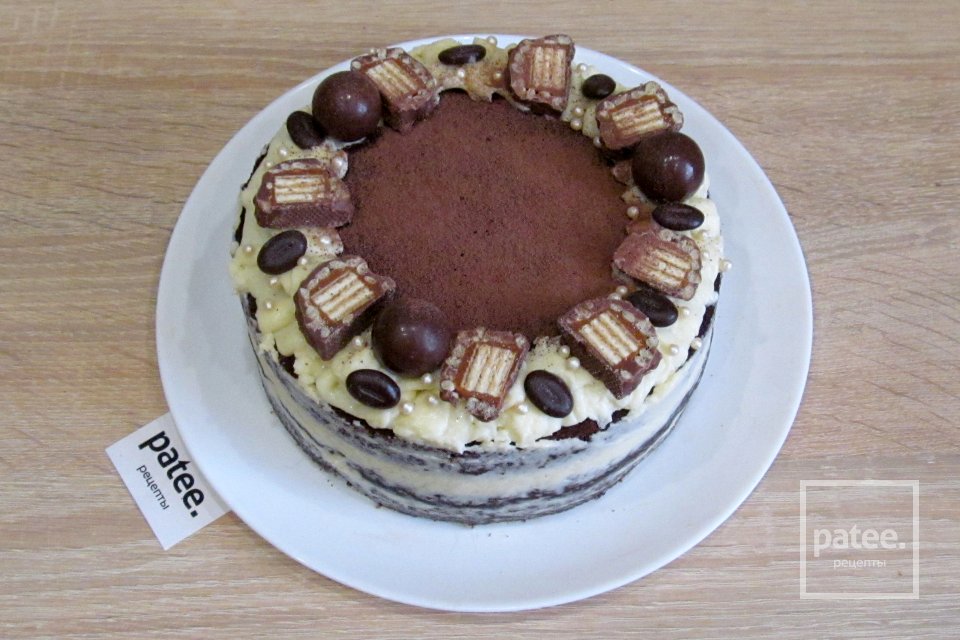 Шоколадный торт с вишней и маскарпоне - Шаг 30