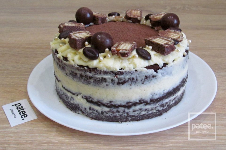 Шоколадный торт с вишней и маскарпоне - Шаг 31