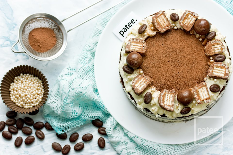 Шоколадный торт с вишней и маскарпоне - Шаг 32