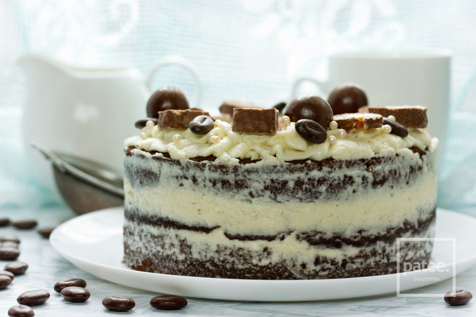 Шоколадный торт с вишней и маскарпоне - Шаг 34