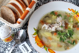 Куриный суп с перловкой