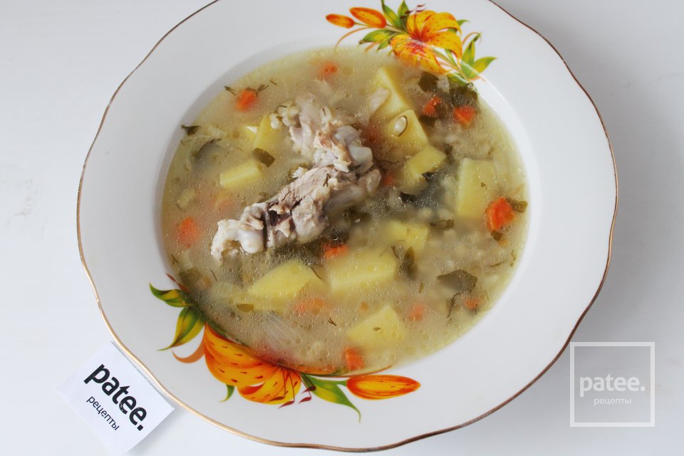 Куриный суп с перловкой - Шаг 17