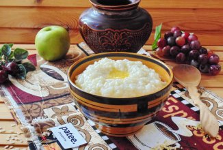 Молочная каша из риса и пшена