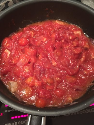 Паста с помидорами Черри и свининой - Шаг 3