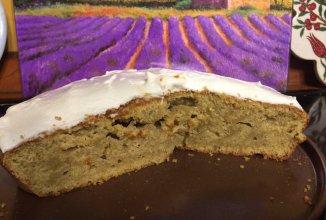 Кекс с фруктовым/тыквенным пюре и меренгой