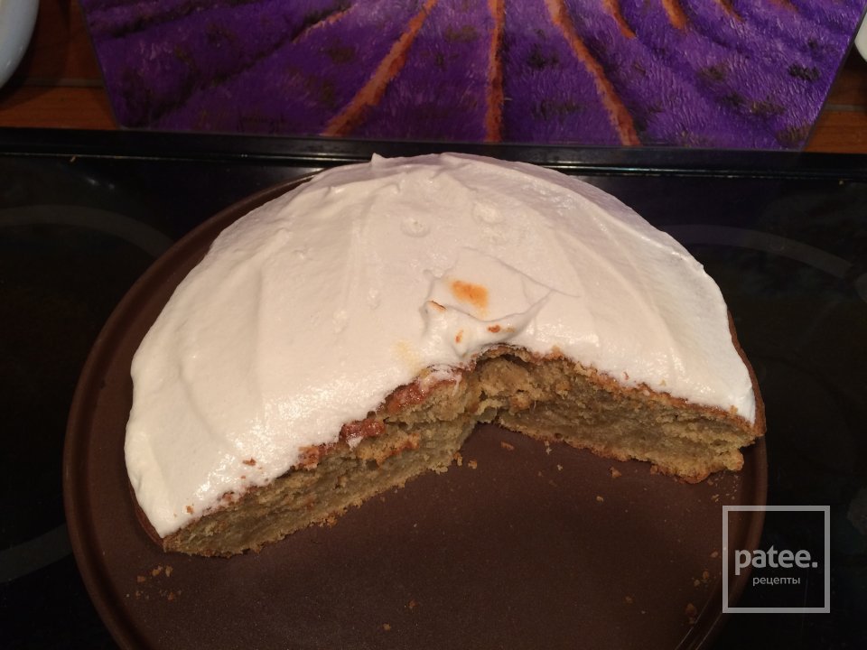 Кекс с фруктовым/тыквенным пюре и меренгой - Шаг 2